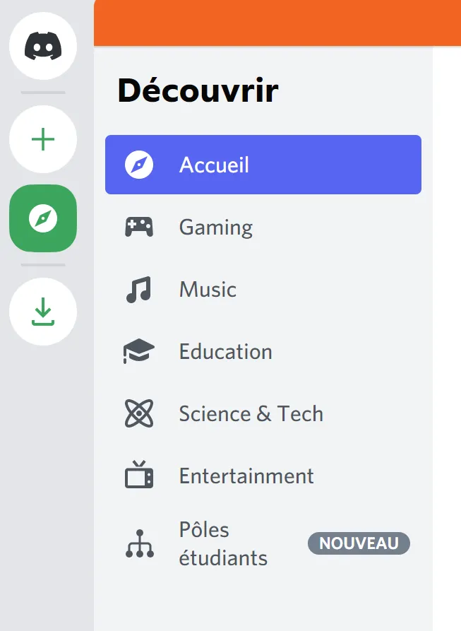 Découvrir des serveurs Discord